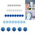 thumbnail image 7 of KUFptva 50 Pack Cake Toppers Set Round Designs Holiday Cake Decors Party Supplies Birthday Cakes Decorations for Festival Cake, 7 of 7