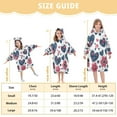 thumbnail image 3 of BZSMCE Wearable Blanket Hoodie Fashion Denim Love Garden Home Wear, 3 of 7