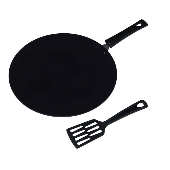 Trifri Non,Stick Tortilla PanWith Turner Non Stick Coating Induction Base Cookware Kitchen Accessories Cooking Tortilla PanCrepe Pan Pancake Dosa Tawa Pan Induction Compatible