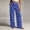 Blue, variant on Maean Womens Polka Dots Pants Elastic Waist Straight Leg Lounge Trousers Casual Vacation Pant with Pockets