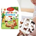 thumbnail image 1 of Libro de sonidos con palabras en inglés, desarrollo de vocabulario, juguete interactivo con sonido de 21 temas, libro hablado en inglés para aprender, 1 of 8