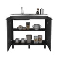thumbnail image 7 of Miekor Furniture Napoles 2 Utility Sink with Cabinet, Stainless Steel Countertop, Interior Shelf 0309, 7 of 7