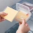 thumbnail image 3 of Caja De Almacenamiento De Alimentos, Contenedor De Queso Con Tapa Abatible Cuadrada PP Transparente 3 Piezas Para Cocina, 3 of 7