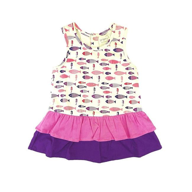 Origany Little Girls Nautical Frills Top