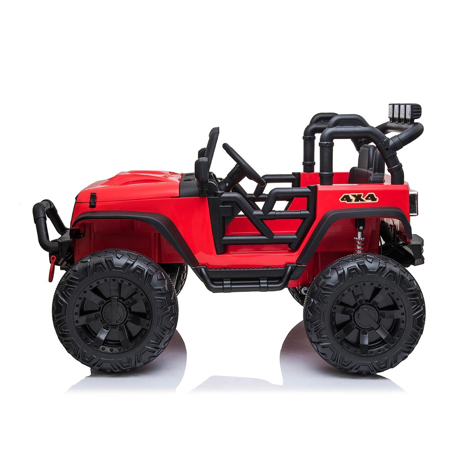 CIPACHO Kids Ride On Truck, 24V Battery Powered Toy Car with Spring Suspension, Remote Control, Red