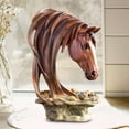 thumbnail image 6 of TISHITA Horse Head Statue Desktop Animal Bust Sculpture for Office Bookshelf Centerpiece Decoration Birthday Gift Colorful, 6 of 8