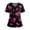 Black #12, variant on KDDYLITQ Valentine Shirts Women Short Sleeve V Neck Scrubs Top Love Heart Graphic Nurse Uniforms Work Lightweight Tshirts with Pockets Vermilion 4XL