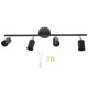 thumbnail image 1 of Tracking Lights Ceiling LED 4 60W Adjustable Angle Foldable Matte Black 4 Light Tracking Lighting for Bedroom Hotel 85‑265V, 1 of 4