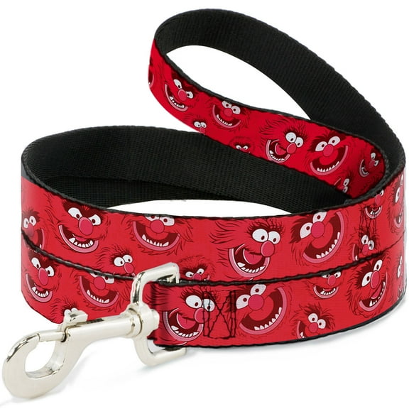 Disney Pet Leash, Dog Leash, Animal Expressions Scattered Reds, 6 Feet Long 1.0 Inch Wide