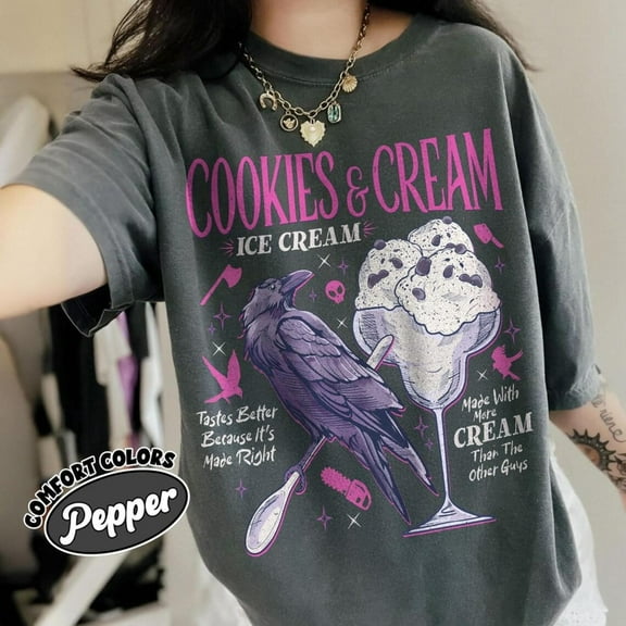 Butcher Blackbird Dark Romance Comfort Colors Shirt, Cookie & Cream Ice Cream T Shirt, Brynne Inspired Book Shirt, Gift For Book Lover