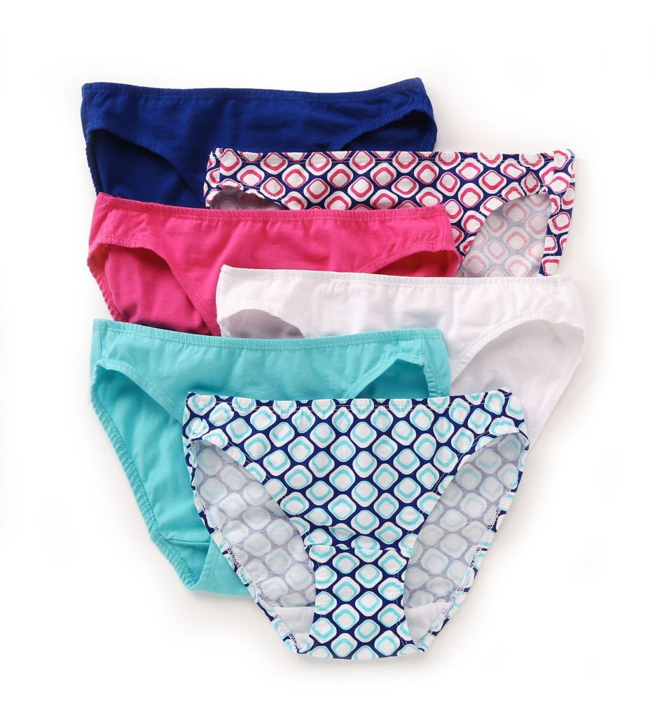 Women's Cotton Stretch Bikini Panties, 6 Pack