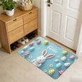 thumbnail image 5 of Colorful Egg Bunny Flower Easter Doormat, Home Decor Rug Door Mat Floor Mat for Indoor Outdoor (16x24 in), 5 of 6
