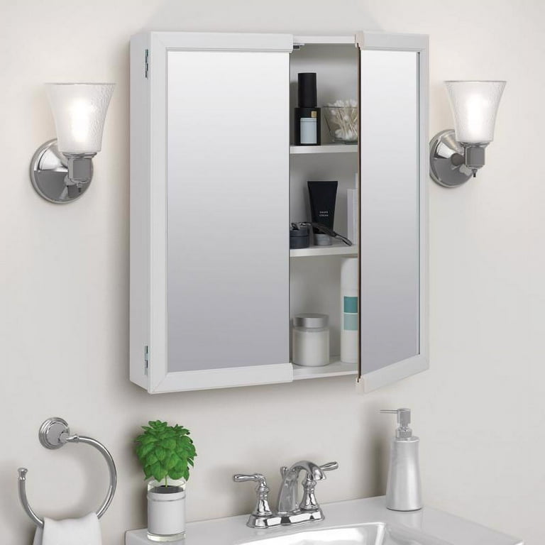 上善 Zenna Home 25.38 in. Bathroom Medicine Cabinet & Mirror