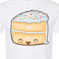 thumbnail image 4 of Inktastic Cute Smiling Cake with Confetti Sprinkles T-Shirt, 4 of 5