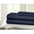 thumbnail image 2 of 1200 Thread Count 100% Cotton Solid Sheet Set (Full, Navy), 2 of 2
