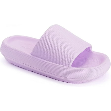 

Pillow Slippers for Women and Men Non Slip Quick Drying Shower Slides Bathroom Sandals | Ultra Cushion | Thick Sole