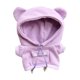 thumbnail image 3 of Ropa para muñecos de peluche, sudadera con capucha, accesorios cómodos para animales de peluche púrpura, 3 of 9