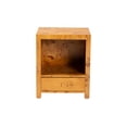thumbnail image 2 of bali & pari Camira Natural Light Mappa Burl Wood 1-Drawer Nightstand, 2 of 9