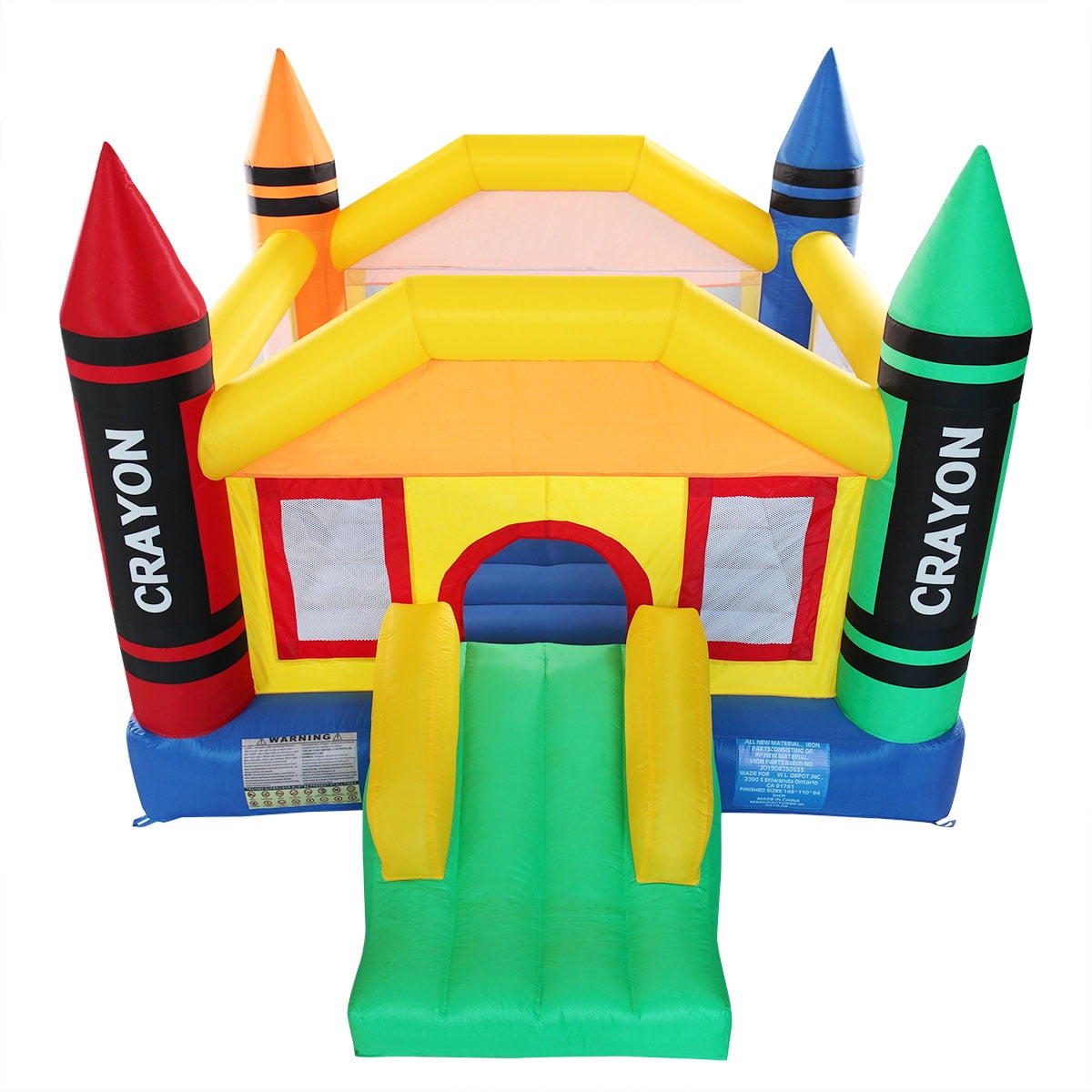 Inflatable Bounce House Castle, Safe Entrance Opening Bouncy House for