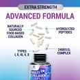 thumbnail image 6 of Multi Collagen Peptides Supplement for Hair, Nail, Skin - Type I, II, III, V, X, Collagen Powder Pills - Grass-Fed, Hydrolyzed for Bone and Joint Support for Women & Men, Non-GMO - 60 Capsules, 6 of 9