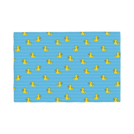 

Placemats Set of 4 Duck Swimming Heat Resistant Non - Slip Place mats Waterproof table mat for Kitchen Dining-4片装
