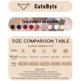 thumbnail image 4 of CuteByte 10 Pack Cotton Underwear for Women High Cut Breathable Hipster Womens Cheeky Bikini Panties M, 4 of 6