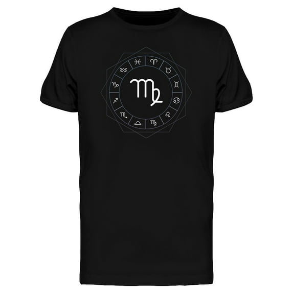 Virgo Symbol Horoscope Wheel Tee Men's -Image by Shutterstock