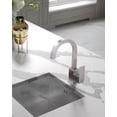 thumbnail image 2 of WOWOW Bar Sink Faucet, Bar Sink Faucet Single Hole, Stainless Steel Kitchen Bar Faucet with Single Handle for Kitchen Bathroom RV Restroom Sink, Brushed Nickel, 2 of 7
