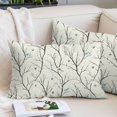 thumbnail image 2 of Pastoral Botanical Lumar Pillow Covers, Vintage Branch Birds Floral Soft Breathable Throw Pillow Cases with Invisible Zipper, Decorative Pillowcase Pillows Protectors for Sofa Bed Chair 16"x24", 2 of 9