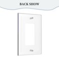 thumbnail image 4 of Panel de interruptores de pared con marco romano de cuero individual Ravens Switching Lights, interruptor de luz individual, doble o con tirador, 4 of 8