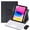 Black White, variant on 360° Rotatable Trackpad Keyboard Cover with Pen Holder for iPad A16 2025 / iPad 11th Gen