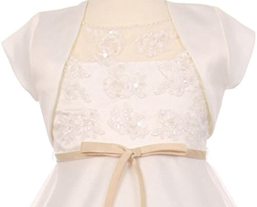 ivory bolero flower girl