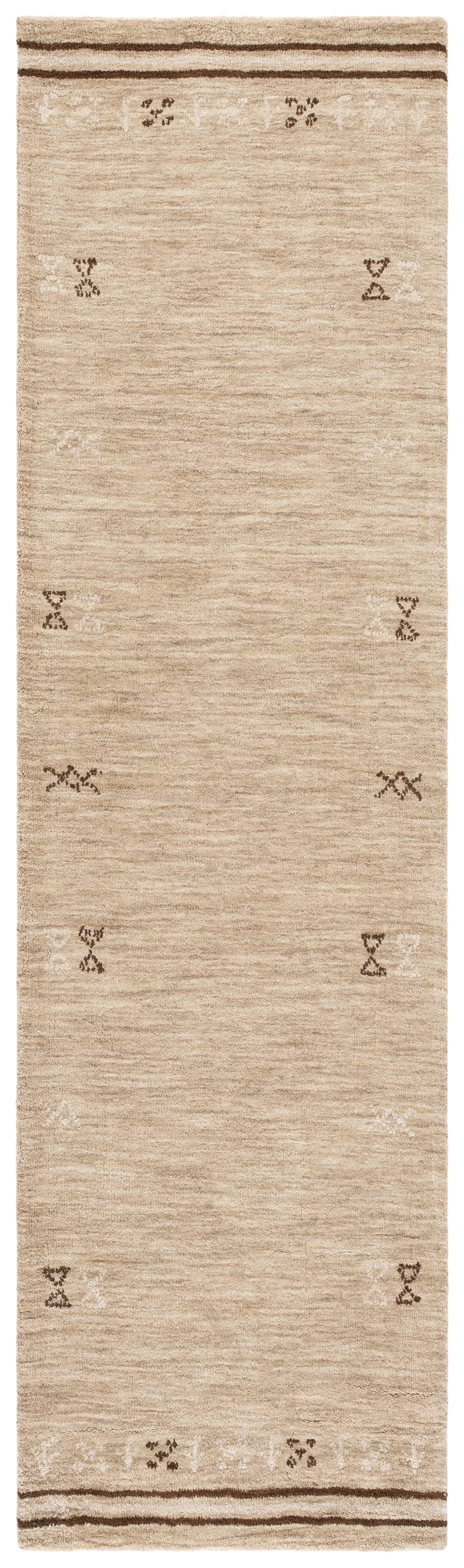 Safavieh Himalaya Jerrie Geometric Runner Rug, Beige/Brown, 2'3" x 8'