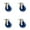 4 Swivel - No Brakes  - Blue, variant on 3 Inch 316SS Solid Polyurethane Wheel Rigid Top Plate Caster Service Caster