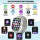 thumbnail image 2 of Reloj Deportivo Inteligente con Bluetooth,2,01 Pulgadas Reloj Inteligente Resistente Al agua con Monitor de Frecuencia Cardíaca para Mujeres y Hombres,Podómetro,Compatible con iOS, Android.(Plateado), 2 of 5