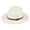 Beige, variant on Women's Wide Brim Felt Fedora Hat, Adjustable Leather Belt Buckle, Elegant Jazz Style Cowboy Hat Light Green One Size
