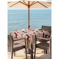 thumbnail image 2 of Outdoor Tablecloth with Umbrella Hole and Zipper, Christmas Tree Square Table Cloth 60x60 Inch Waterproof Tablecloth, Buffalo Plaid Xmas Elk Snowflake Vintage Picnic Table Cover for Patio Camping, 2 of 7
