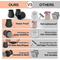 thumbnail image 4 of 16pcs Chair Leg Floor Protectors, Silicone Covers To Protect Floors Felt Bottom Furniture Non Slip Protector Pads Caps, 4 of 5