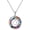 Colorful, variant on AA Sobriety Gifts 925 Sterling Silver Alcoholics Anonymous Gifts Triangle Sobriety Necklace Stay Sober Recovery Jewelry for Men Women Her