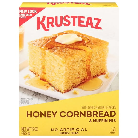 Pack of 3 Krusteaz Honey Cornbread and Muffin Mix, 15 oz (packaging may vary)