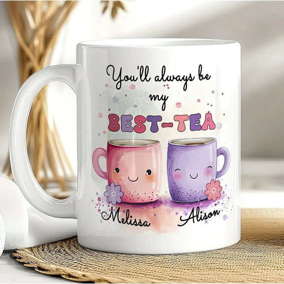 Personalised Bestie Mug, Best Tea Mug, Best Friend Birthday Gift, gift family