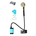 thumbnail image 1 of Outdoor Shower Kit Camping Shower Pump Full Screen Digital Display 7800mah Upgraded Low Noice Outdoors Shower Kit Blue, 1 of 8