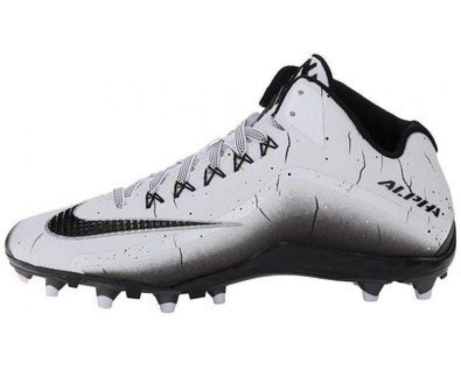 Men s Nike Alpha Pro 2 3 4 TD Football Cleat 719927 100 10.5 D M US White Black Walmart