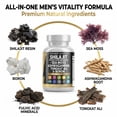 thumbnail image 4 of Clean Nutraceuticals Shilajit Supplement for Men with Sea Moss, Tongkat Ali, Ashwagandha, Boron, Zinc, CoQ10, PQQ - Fulvic Acid Capsules - Energy Support - 90 Count - Resin, Gummy & Powder Alternativ, 4 of 8