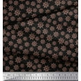 thumbnail image 2 of Soimoi Black Moss Georgette Fabric Ship Wheel Nautical Decor Fabric Printed Yard 42 Inch Wide, 2 of 3