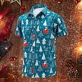 thumbnail image 2 of Gyexs Christmas Hawaiian Shirts for Men Short Sleeve Printed Button Down Beach Shirts, 2 of 4