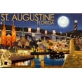 thumbnail image 4 of St. Augustine, Florida, Night Scene (19x27 inches, Premium 500 Piece Jigsaw Puzzle for Adults and Family, Made in USA), 4 of 4