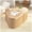 Oak, variant on Fluted Coffee Table with Storage for Living Room, Triangular Coffee Table for Small Space