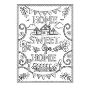 Adult Coloring: Creative Haven Home Sweet Home Coloring Book (Paperback)