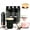 Pink, variant on Ceramic Pour Over Coffee Set with Manual Burr Grinder & 100 Disposable Cups – Complete 9oz Single-Serve Brewing Bundle
